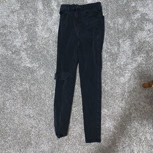 black ripped jeans from american eagle